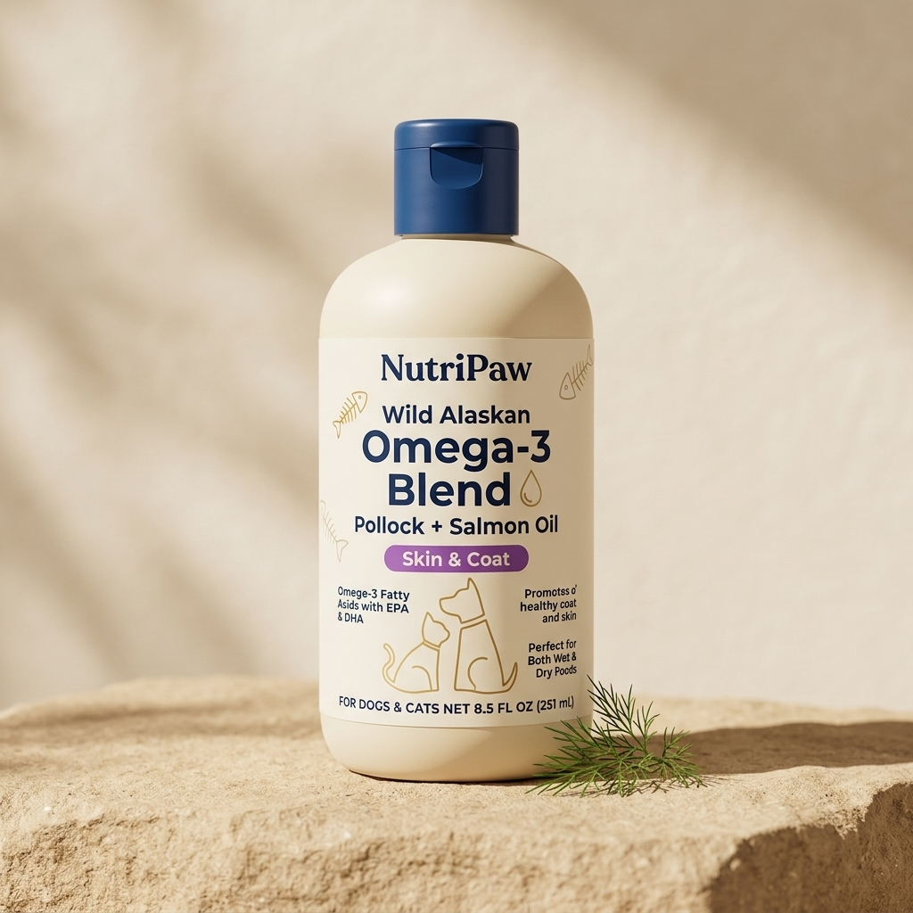 NutriPaw® Wild Alaskan Omega-3 Blend for Dogs & Cats – 8.5 fl oz